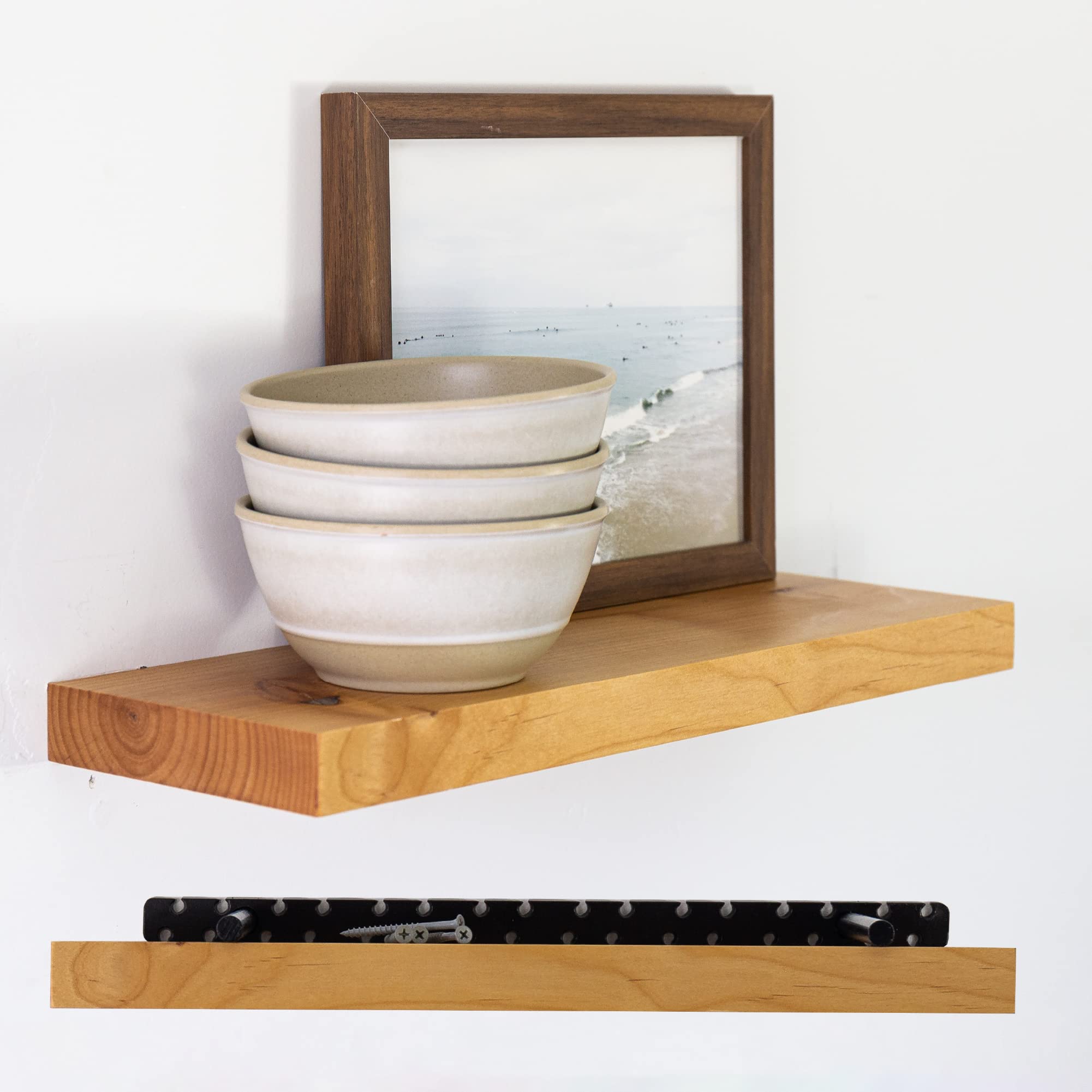Amazon.com: UltraShelf Solid Wood Floating Shelf for Wall Decor